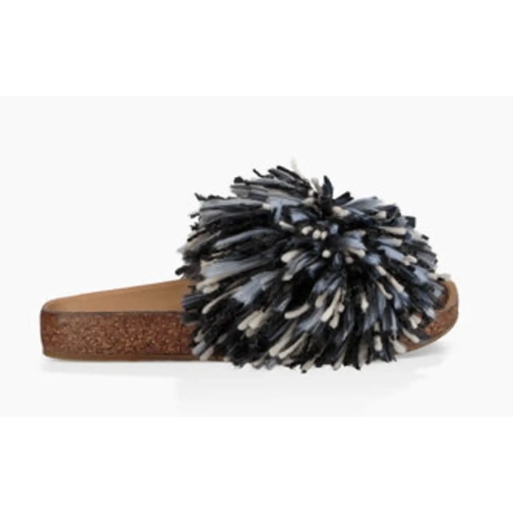 UGG Cindi Yarn Pom Sandals, Women's Size 5.5